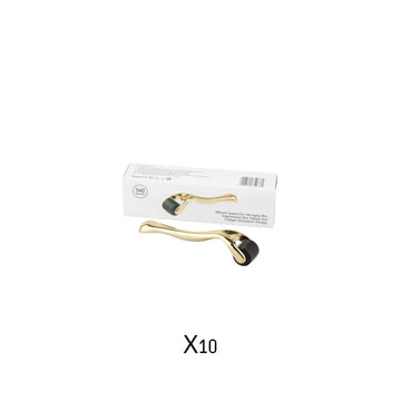 10- יחידות derma roller 0.5 - צבע זהב