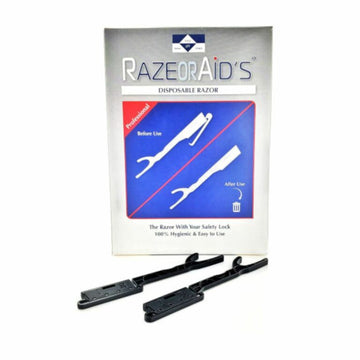 Razeor Aid's - חבילת 100 תערים עם ידית
