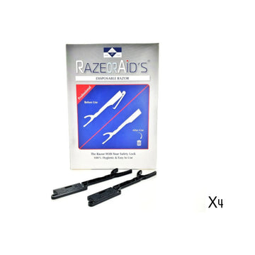Razeor Aid's -4 חבילות 100 תערים עם ידית