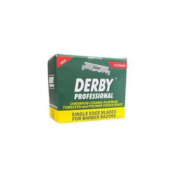 10 חבילות 100 תערים חצויים (1000 סה"כ) - Derby Professional