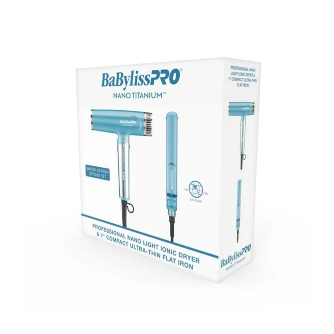 סט מחליק מקצועי + מייבש שיער בייביליס פרו Babyliss Pro BNTPP79