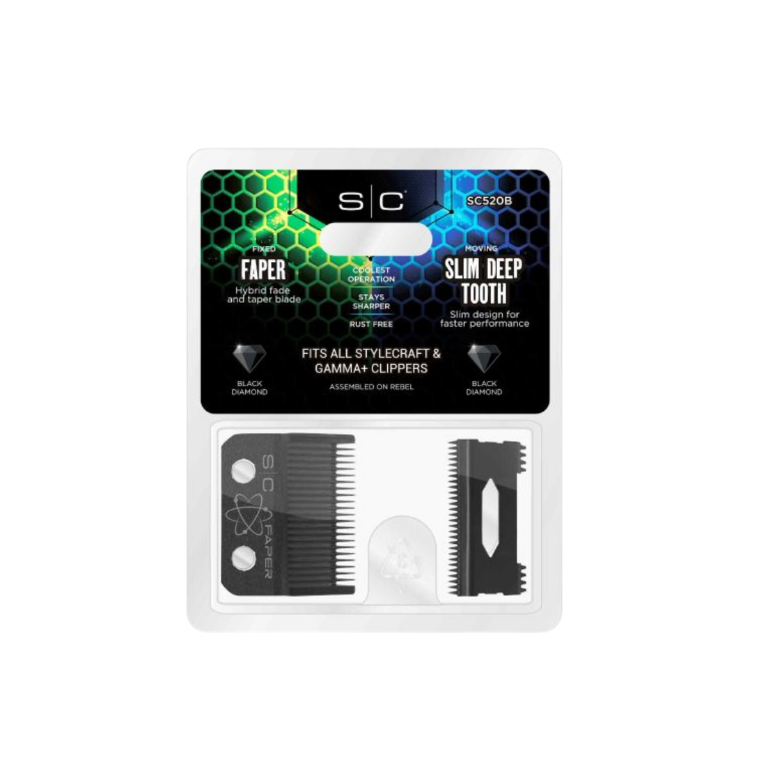 סכין חיתוך + פלטת FAPER למכונת תספורת סטייל קראפטFAPER