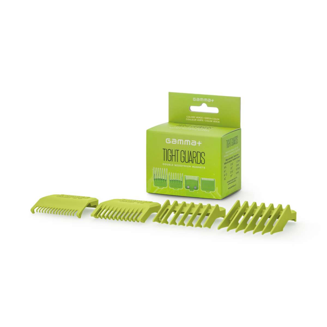 Tight guards מסרקי מגנטיים למכונת תספורת גאמה GAMMA ירוק