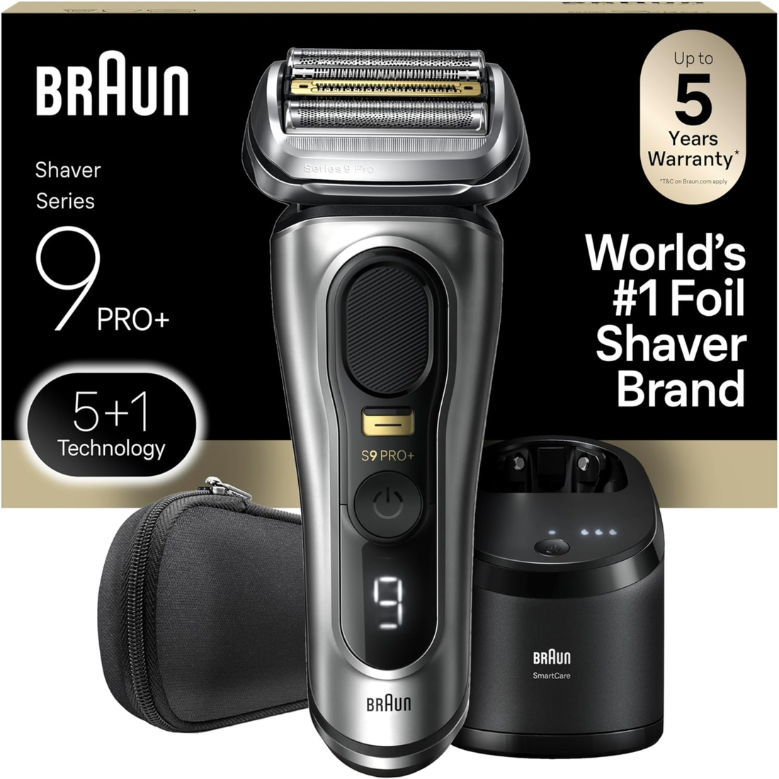 מכונת גילוח חשמלית Braun Series 9 PRO+ 9565cc - כו