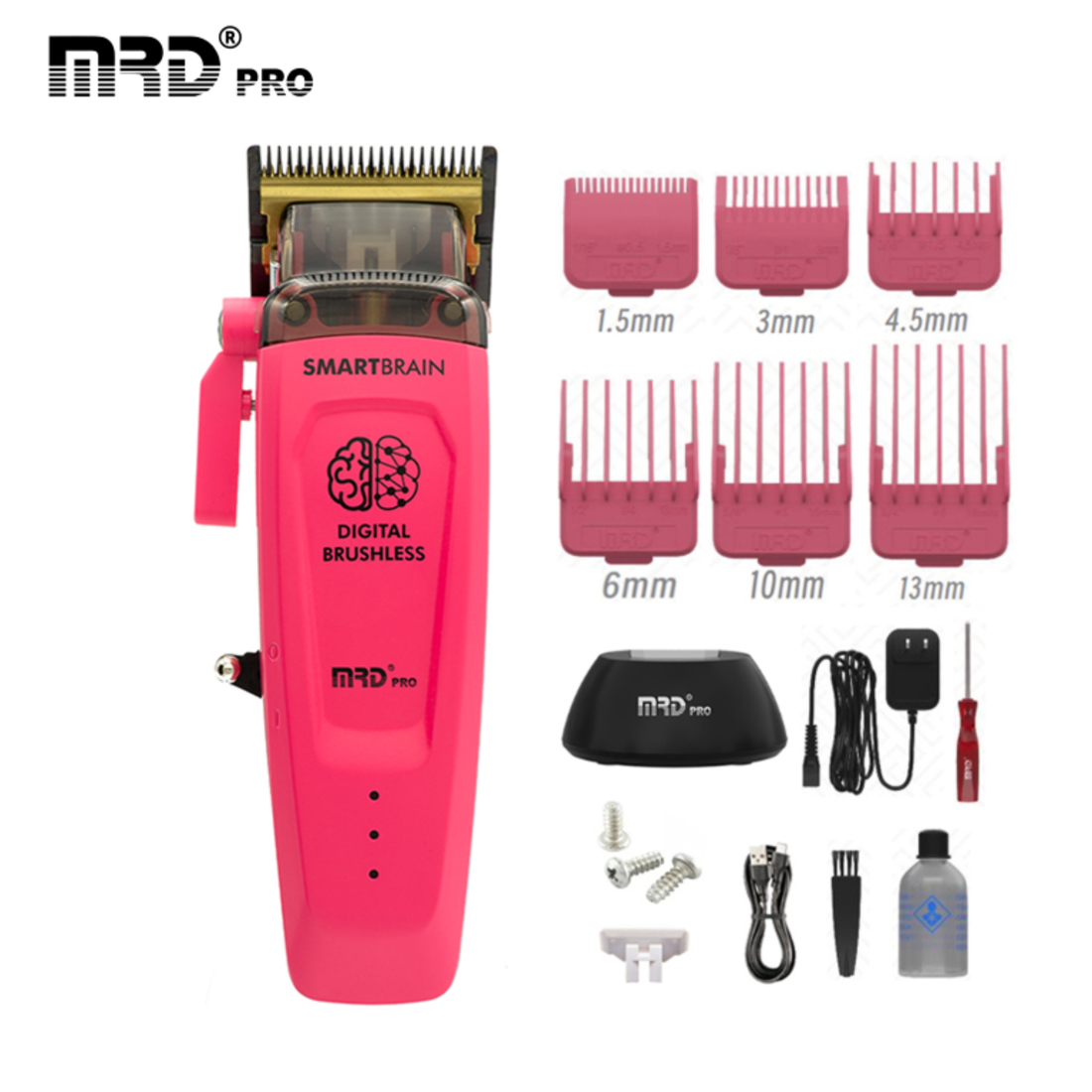 מכונת תספורת ורודה MRD PRO HC-90-4 Pink אם אר די