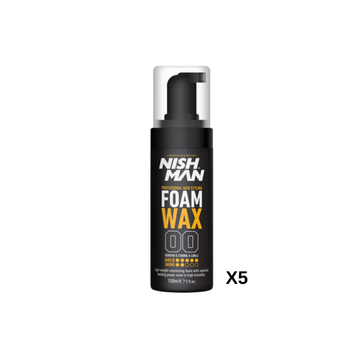 Nishman Foam Wax 150ml 5 יחידות ווקס בקצף לשיער