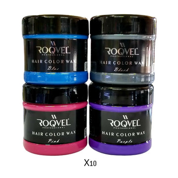 10 יחידות ווקס צובע לשיער – ROQVEL