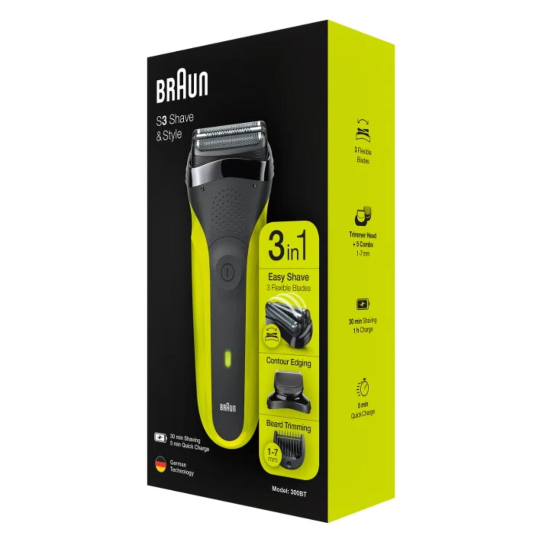 מכונת גילוח - Braun Series 3 Shave&Style 300BT