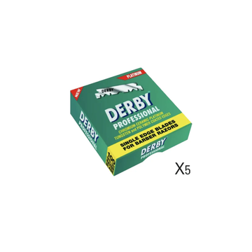 5 חבילות תערים חצויים 100 יחידות (סה"כ 500) - Derby Professional